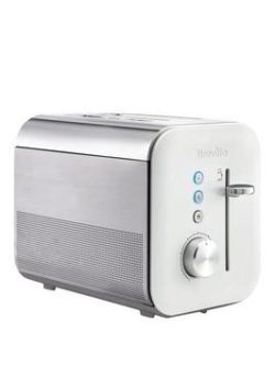 Breville Vtt686 High Gloss White 2-Slice Toaster
